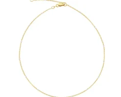 Złota bransoletka na nogę