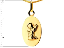 Złota zawieszka - aniołek