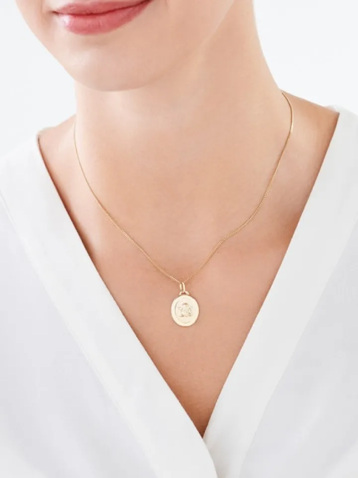 Złota zawieszka - aniołek