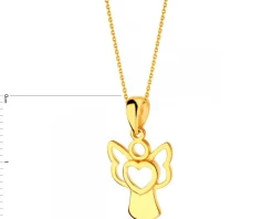 Złota zawieszka - aniołek