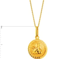 Złota zawieszka - aniołek