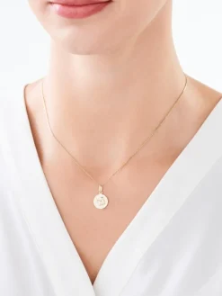 Złota zawieszka - aniołek