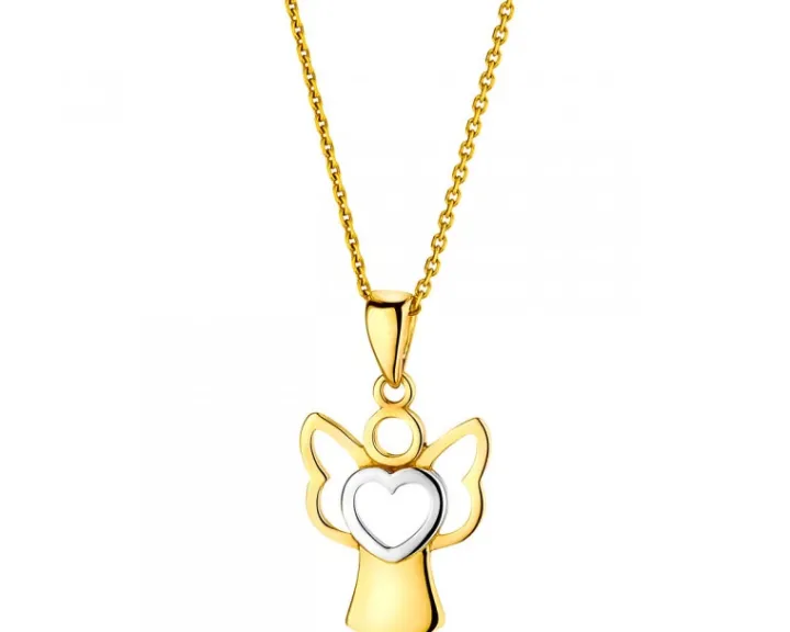 Złota zawieszka - aniołek