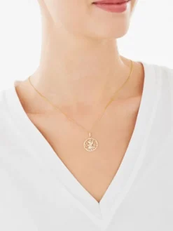 Złota zawieszka - aniołek