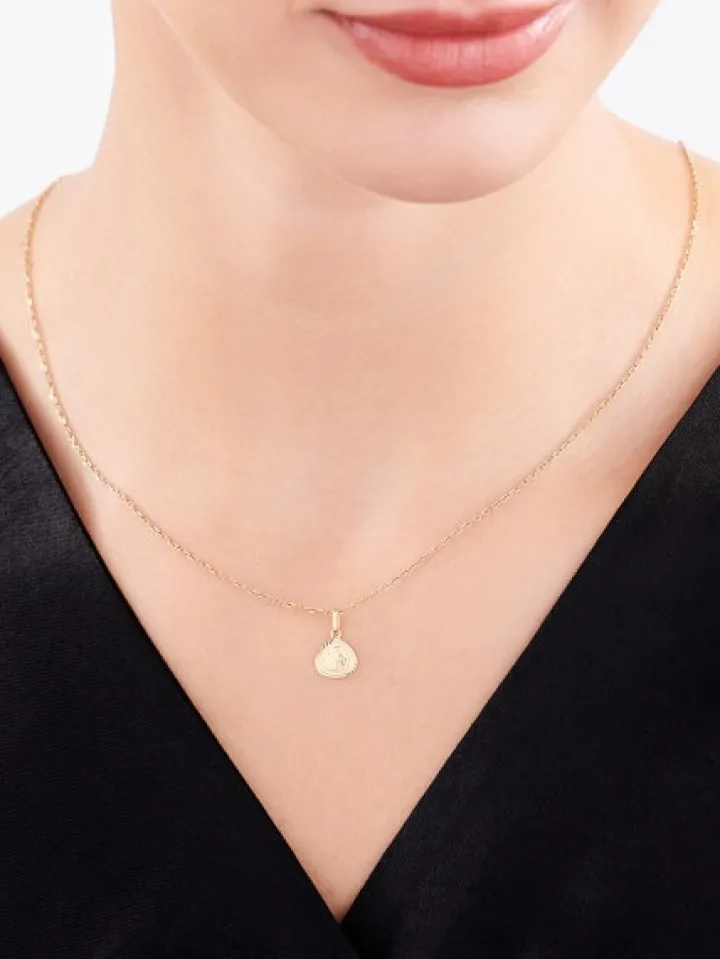 Złota zawieszka - aniołek