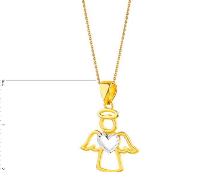 Złota zawieszka - aniołek