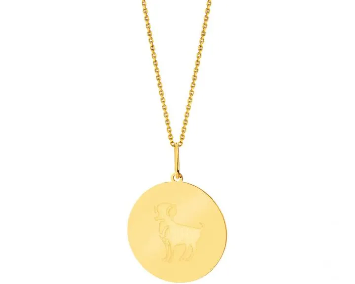 Złota zawieszka - Baran