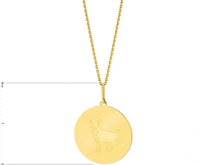 Złota zawieszka - Baran