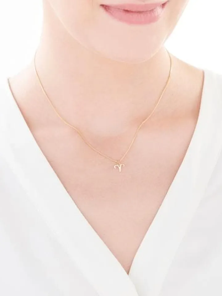 Złota zawieszka - Baran