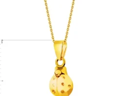 Złota zawieszka - biedronka