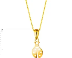 Złota zawieszka - biedronka