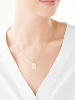 Złota zawieszka - blaszka