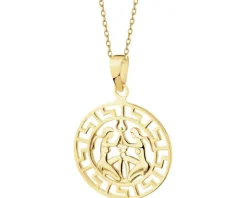 Złota zawieszka - Bliźnięta