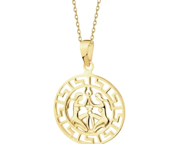 Złota zawieszka - Bliźnięta