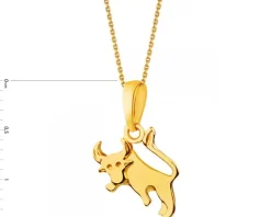 Złota zawieszka - Byk