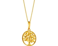 Złota zawieszka - drzewko