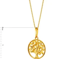 Złota zawieszka - drzewko