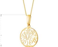 Złota zawieszka - drzewko