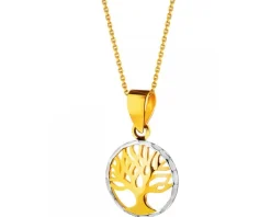 Złota zawieszka - drzewko