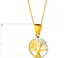 Złota zawieszka - drzewko