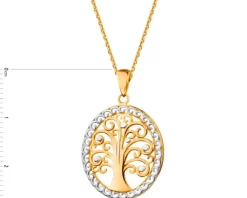 Złota zawieszka - drzewko