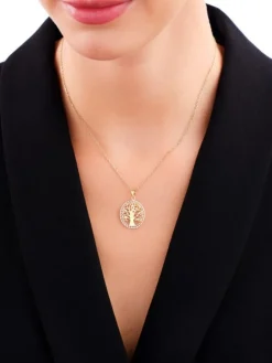 Złota zawieszka - drzewko