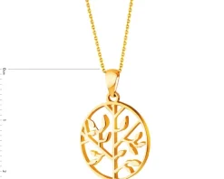 Złota zawieszka - drzewko