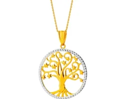 Złota zawieszka - drzewko