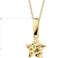 Złota zawieszka - gwiazda