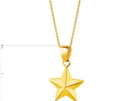 Złota zawieszka - gwiazda