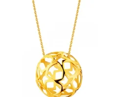 Złota zawieszka - Gwiazdki