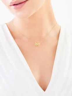 Złota zawieszka - Gwiazdki