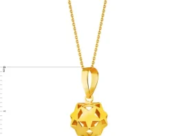 Złota zawieszka - gwiazdy