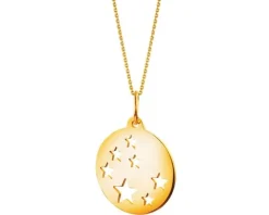 Złota zawieszka - gwiazdy