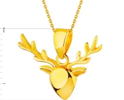 Złota zawieszka - jeleń