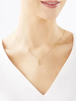 Złota zawieszka - klucz wiolinowy