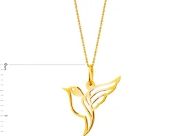 Złota zawieszka - koliber