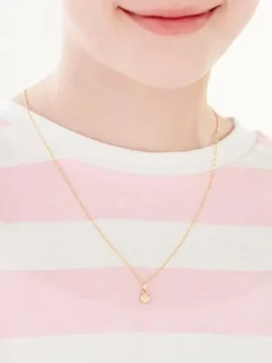 Złota zawieszka - koniczyna