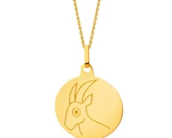 Złota zawieszka - Koziorożec