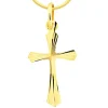 Złota zawieszka - krzyż