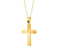 Złota zawieszka - krzyż