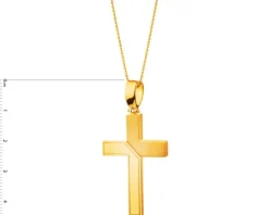 Złota zawieszka - krzyż