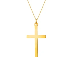 Złota zawieszka - krzyż