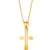 Złota zawieszka - krzyż
