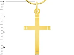 Złota zawieszka - krzyż
