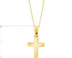 Złota zawieszka - Krzyż