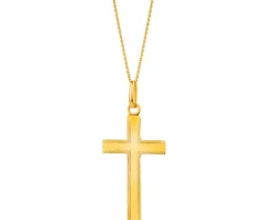 Złota zawieszka - krzyż