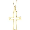 Złota zawieszka - krzyż