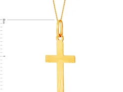 Złota zawieszka - Krzyż