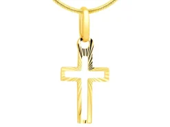 Złota zawieszka - krzyż